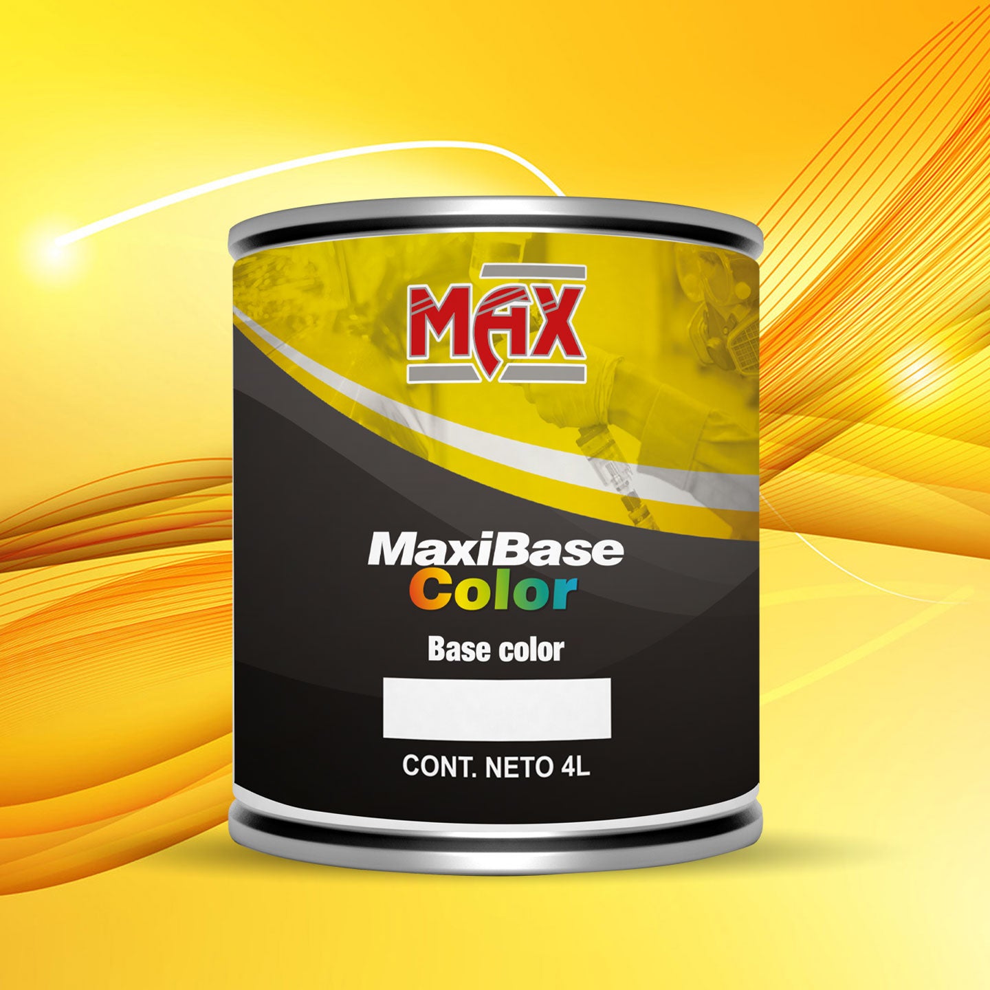 MaxiBase Rojo Claro 4L + Thinner Universal Medio (16°C-25°C) 4L