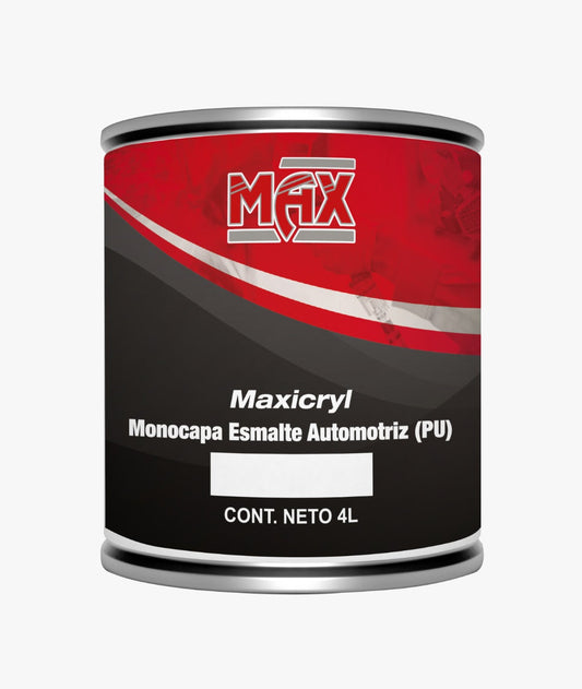 Esmalte Automotriz Maxicryl Negro Max 4L